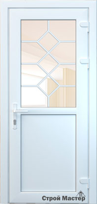 Дверь с широкой (18 мм). раскладкой